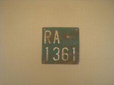 Italy Agricultural License Plate Italian Number Plates