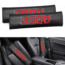 2x For Dodge Ram 3500 Accessory Red Embroidered Seat Belt Shoulder Pads Cover