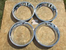 15x7 Gm Rally Wheel Chrome Stainless Steel Trim Rings Beauty Rings Set4 4533