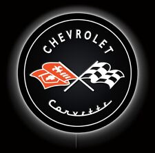 Chevrolet Corvette Led Sign - Garage Or Man Cave Chevy Sign