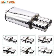 Car Exhaust Muffler Pipes Tailpipe System Sport Mufflers Turbo Sound Boost