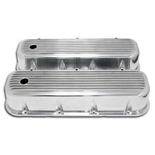 For 65-95 Chevy Big Block 396 427 454 Tall Polished Aluminum Valve Covers Finned