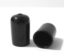 0.625 58 Black Vinyl Rubber Flexible Round Tube Tubing Pipe End Cover Caps