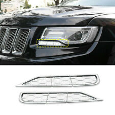 Headlight Cleaning Trim Cover Decor Strip For Jeep Grand Cherokee 2014-16 Chrome