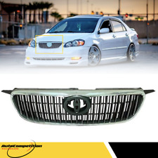 For 2003-2008 Toyota Corolla Jdm Altis Front Bumper Grille Chrome And Black Gril