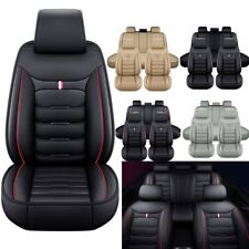 For Honda Cr-v Leather Front Rear Car Seat Covers 5-seats Protectors Full Set