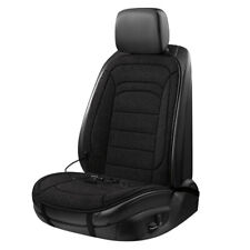 12v Car Office Heated Seat Cover Black Cushion Warmer Heating Warming Pad Cover