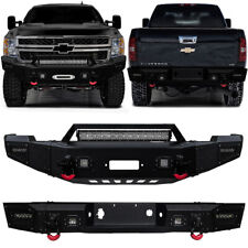 Vijay For 2011-2014 Chevy Silverado 2500 Front And Rear Bumper With Led Light