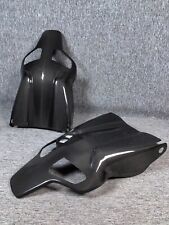 Glossy Dry Carbon Fiber Seatback Cover For Recaro Sportster Cs Sport 1 Pair