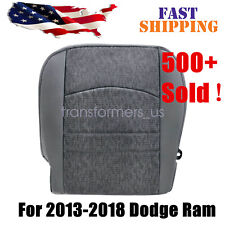Fits 2013 2014 2015 2016 Dodge Ram 1500 Slt Driver Bottom Cloth Seat Cover Gray