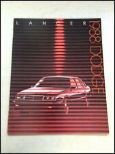 1988 Dodge Lancer And Shelby 12-page Big Original Car Sales Brochure Catalog