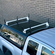 Heavy Duty 2 Bar White Gfy Ladder Roof Rack Fits Universal Truck Topper Gfy00181