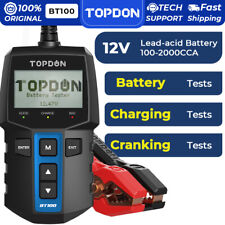 Topdon Bt100 Digital Battery Analyzer 12v Car Battery Load Tester Cca1002000