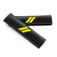 2x Yellow Car Safety Seat Belt Shoulder Pad Cover For Dodge Challenger Durango