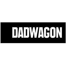 Dadwagon Decal Bumper Sticker White 9 Long By 1.5 High Dad Wagon Dadwagon