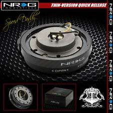 Universal Nrg Steering Wheel 6-hole Thin Quick Release Adaptor Kit Carbon Fiber