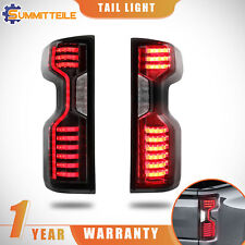 Smoked Tinted Full Led Tail Lights Rear Lamp Assembly For 19-22 Chevy Silverado