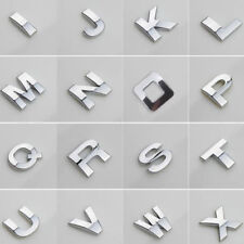 40pcs Car Auto Chrome Metal Diy 3d Letters Digital Alphabet Emblem Car Stickers