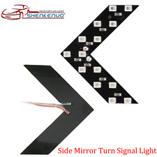 2pcs Red 27smd Sequential Led Arrows For Car Side Mirror Turn Signal Panel Light