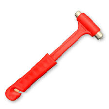 Car Safety Hammer Durable Window Breaker Seat Belt Cutter Red