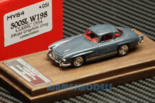 Scm My64 05i 164 Benz Classic 300sl 1954 Grey Wood Base Resin Model Limited