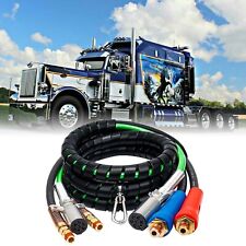12ft 3 In 1 Abs Air Line Hose Wrap 7 Way Electrical Cable Semi Truck Trailer