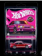 Hot Wheels Red Line Club 1993 Ford Mustang Cobra R Pink Club Exclusive Confirmed