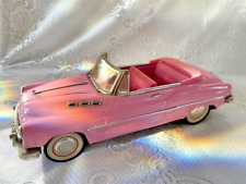 Vintage Pink Buick 1953 Convertible Tin Friction Car Company Japan 11 Long