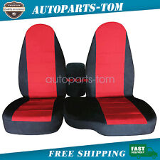 Fits Ford Ranger 1998-2003 Front 6040 High Back Black Red Bench Seat Cover