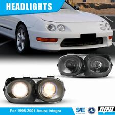 For 1998-2001 Acura Integra Led Halo Projector Headlights Headlamps Leftright
