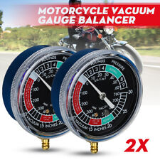 2 Motorcycle Carb Carburetor Fuel Vacuum Gauge Balancer Synchronizer Sync Tool