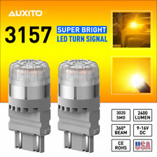 2pcs 3157 4157 3156 Amber Yellow Smd Led Turn Signal Blinker Corner Light Bulbs