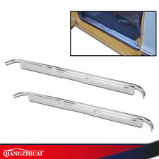 Fit For 1967-1972 Chevy C10 Gmc Truck Chrome Door Sill Plates Whardware Set
