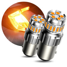 1157 7528 2357 1057 Bay15d Led Turn Signals Tail Brake Stop Light Bulbs Amber