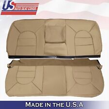1999 For Ford F250 F350 Lariat Rear Bench Top Bottom Leather Seat Covers Tan