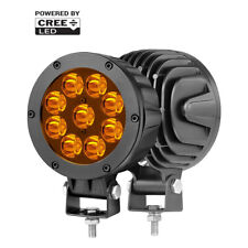 5inch Cree Round Led Off Road Spot Pods Driving Work Light Amber For Truck Jeep