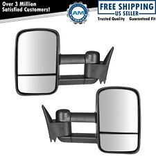 Towing Mirror Manual Pair Set Of 2 For Chevrolet Gmc C K 1500 2500 3500 Trucks 