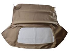Fits Chevy Corvette 1961-62 Convertible Soft Top With Plastic Window Tan Canvas