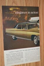 1968 Cadillac Fleetwood Brougham Original Vintage Advertisement Print Ad 68