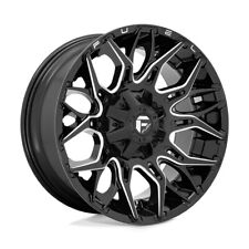 4-new 20 Fuel D769 Twitch Wheels 20x10 8x6.58x165.1 -18 Black Milled Rims 125.