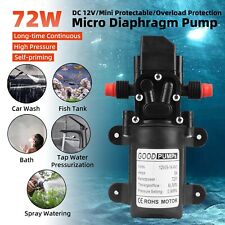 12v High Pressure Water Pump 130psi Auto Switch Self Priming Sprayer Diaphragm