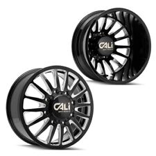 20x8.25 Cali Summit 9110d Blackmilled Forddodge Dually Wheels 8x200 Set Of 6