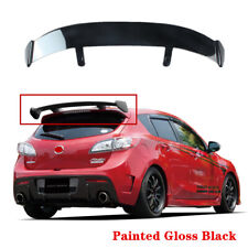 Fit For Mazda 3 10-13 Hatchback Tailgate Roof Spoiler Modified Wing Abs Black