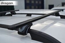 Universal Cross Bars For Raised Roof Rails - 155 Cm Aluminium Racks Top - Black