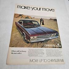 Chrysler New Yorker Make Your Move To 68 Vintage Print Ad 1967