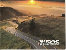 1984 Pontiac Firebird Trans Am Fiero 6000 Bonneville Sunbird Fl Sales Brochure