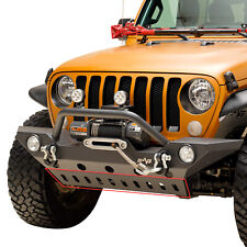 Eag Skid Plate Off Road Front Bumper Armor Fit For 18-22 Jeep Jl Wrangler