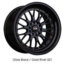 Xxr Wheels Rim 521 20x10.5 5x114.35x120 Et30 73.1cb Black Gold Rivets