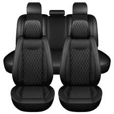 Black Front Rear Seat Covers For 2013-2018 Ram 1500 2500 3500 Crew Cab 