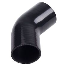 For 3 45 Degree Black Silicone Hose Coupler Turbo Intercooler Air Intake Turbo